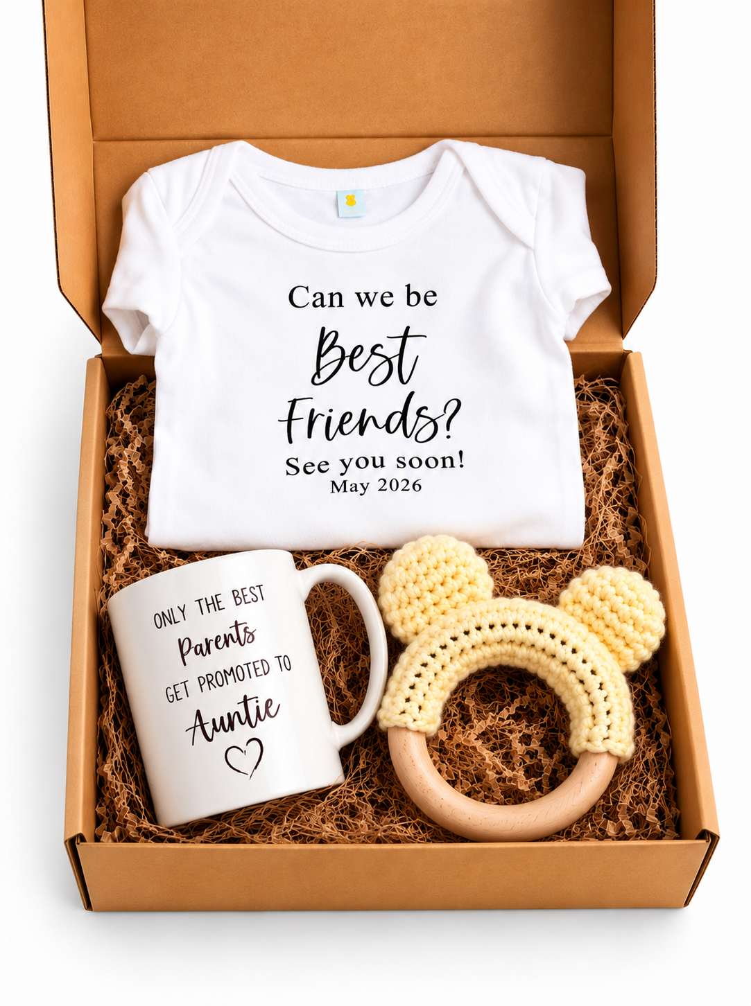 Pregnancy Announcement Gift Box for Sister - Auntie Promotion