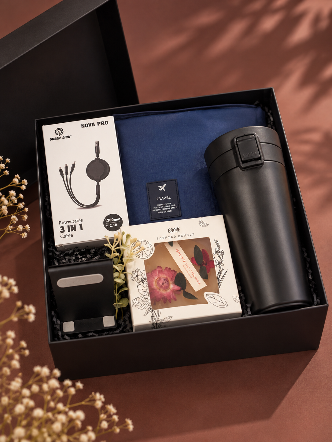 Premium Travel Essentials Gift Hamper for Him