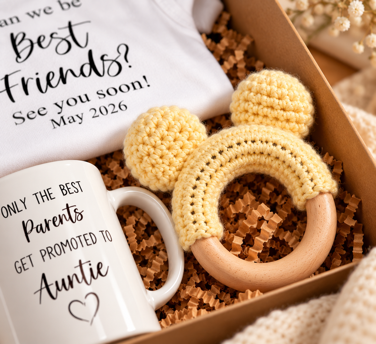 Pregnancy Announcement Gift Box for Sister - Auntie Promotion