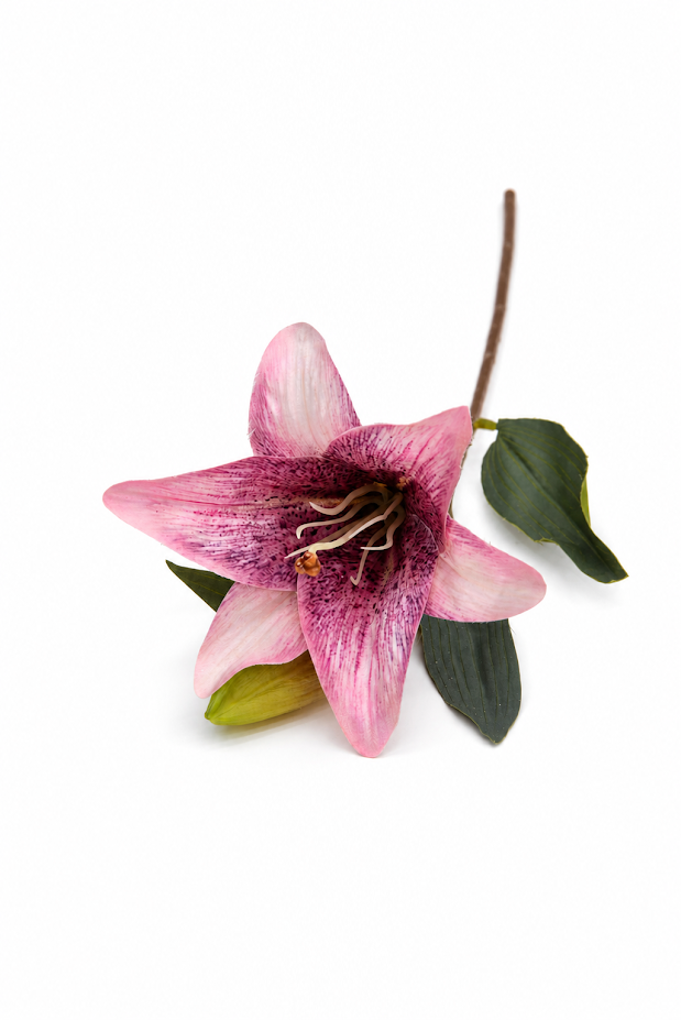 Set of 5 Botanical Lily Artificial Flower Stem