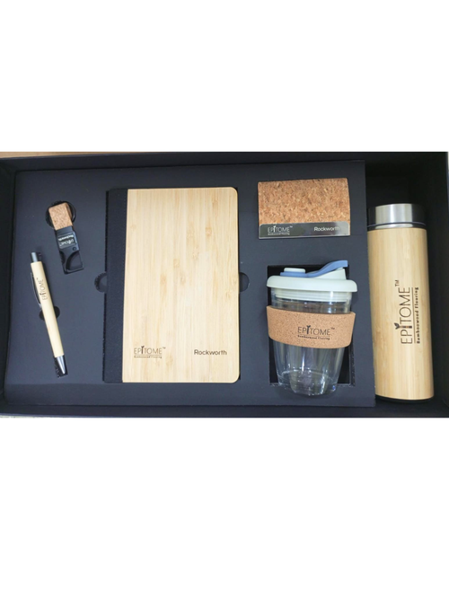 Eco Bamboo Corporate Gift Set | 6-Piece Branded Sustainable Kit