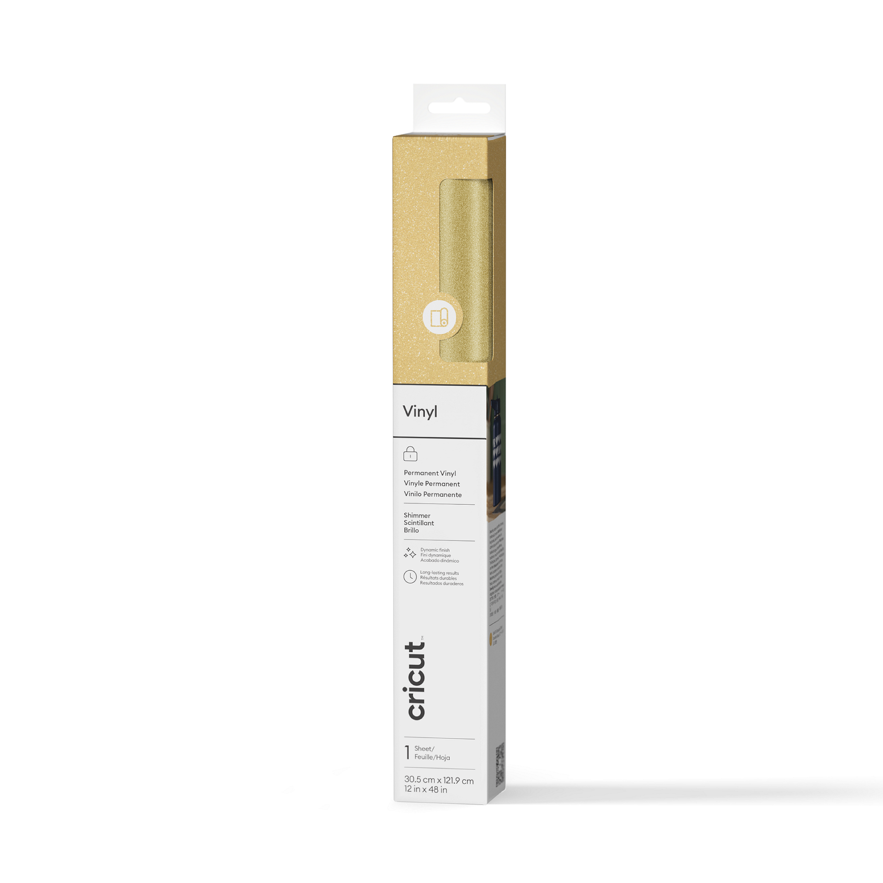 Cricut Premium Shimmer Vinyl™ – Permanent Gold