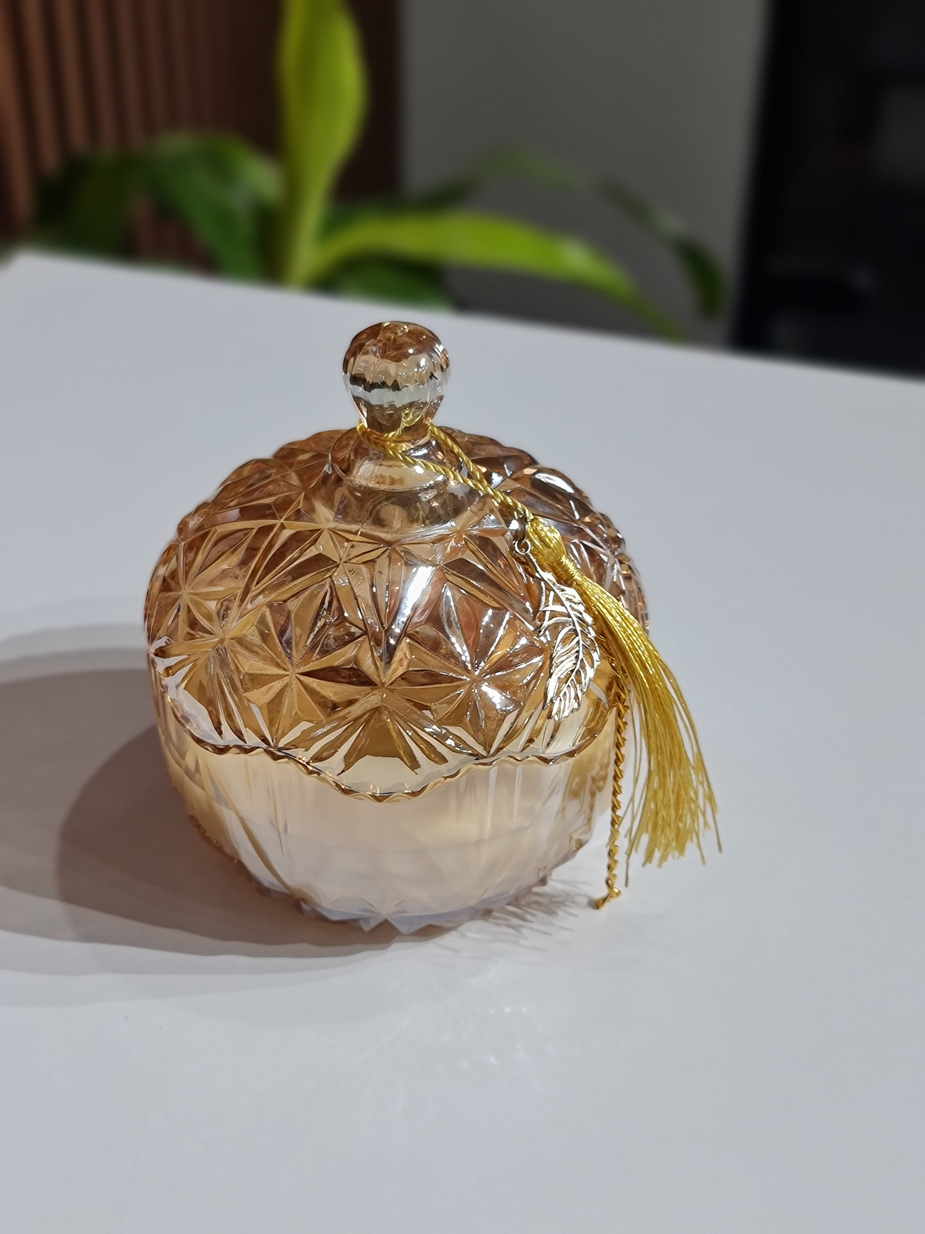 Aromatherapy scented candle with Decorative Glass Jar - Gift for Her, Women's day special