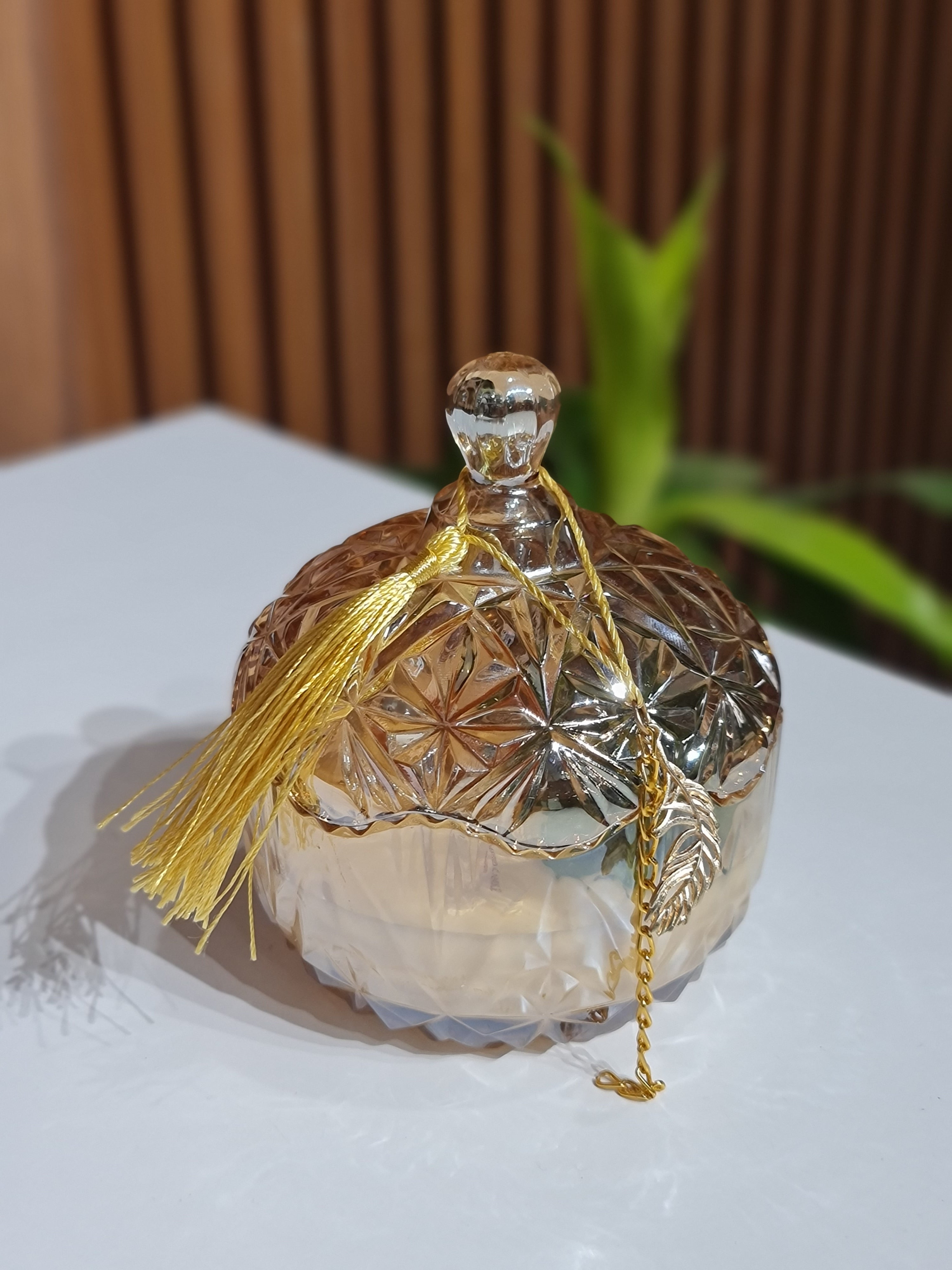 Aromatherapy scented candle with Decorative Glass Jar - Gift for Her, Women's day special