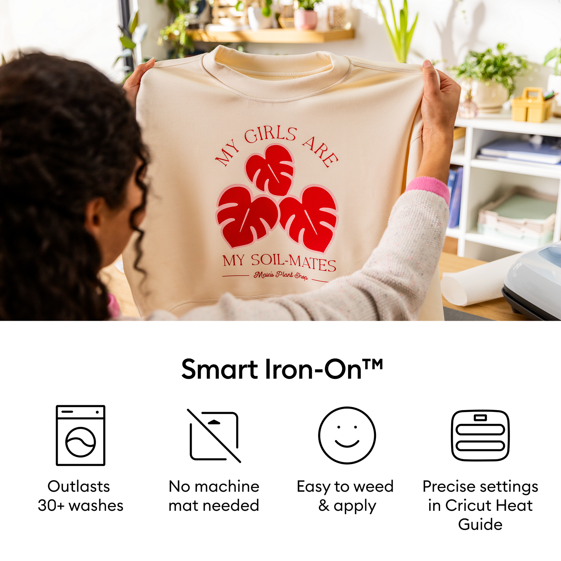 Cricut Smart Iron-On™ - Matless Heat Transfer Vinyl (13 in × 3 ft)