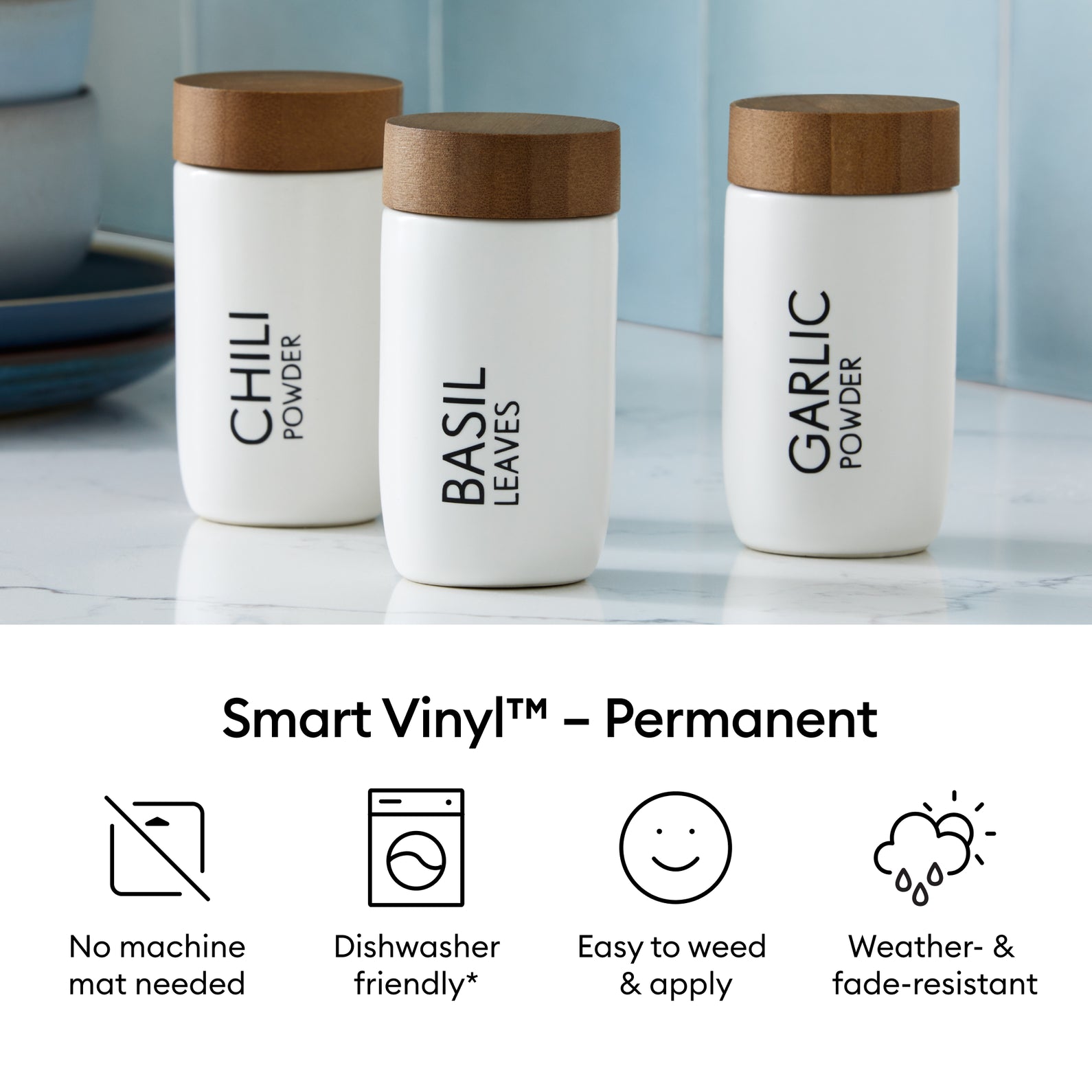 Cricut Smart Vinyl™ Permanent – 3 ft (Matte Finish)
