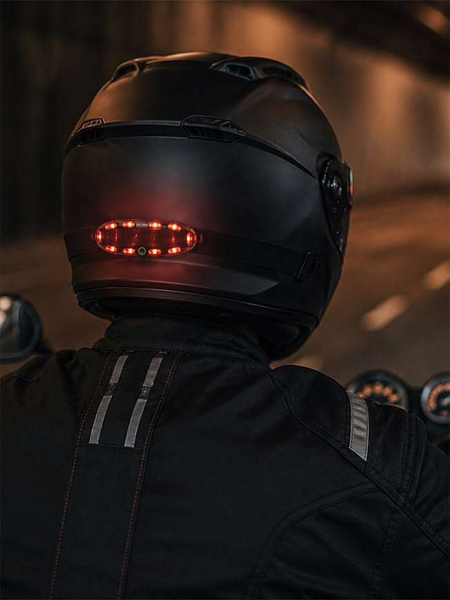 Solar-Powered LED Helmet Safety Warning Light