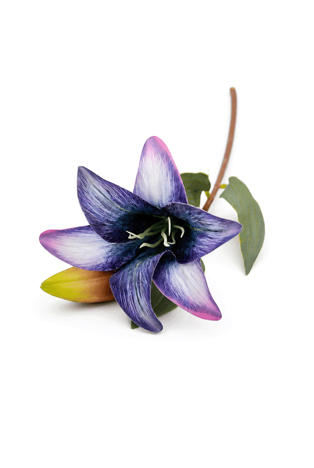 Set of 5 Botanical Lily Artificial Flower Stem