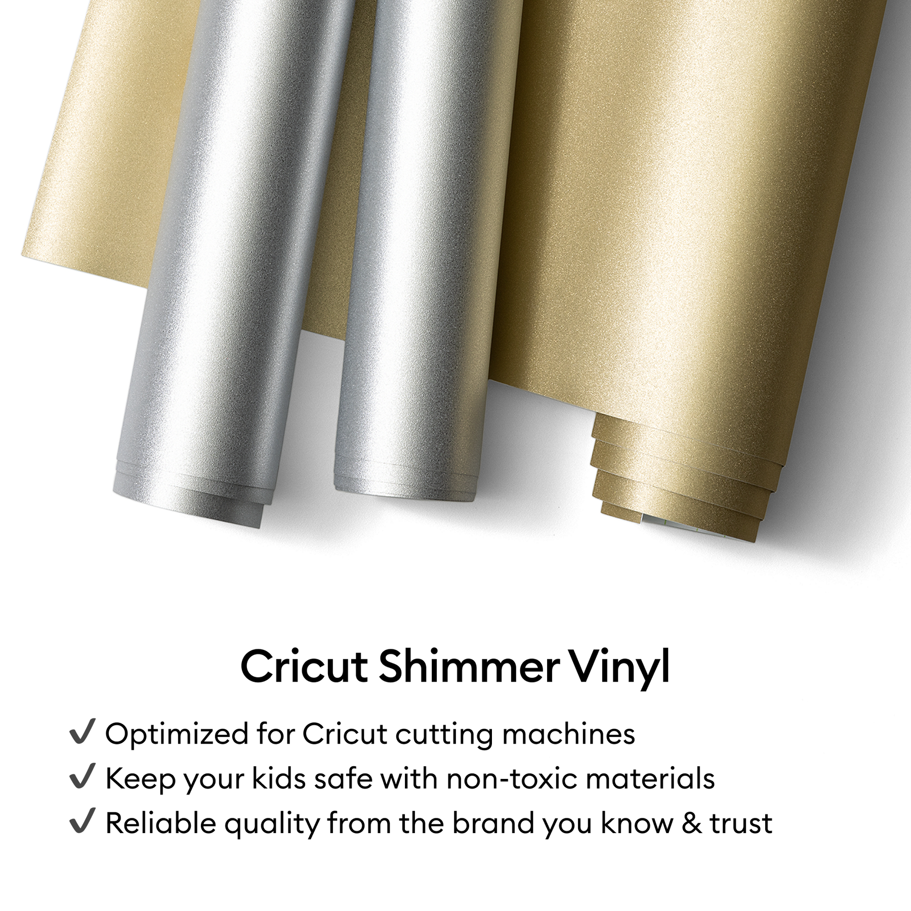 Cricut Premium Shimmer Vinyl™ – Permanent Gold