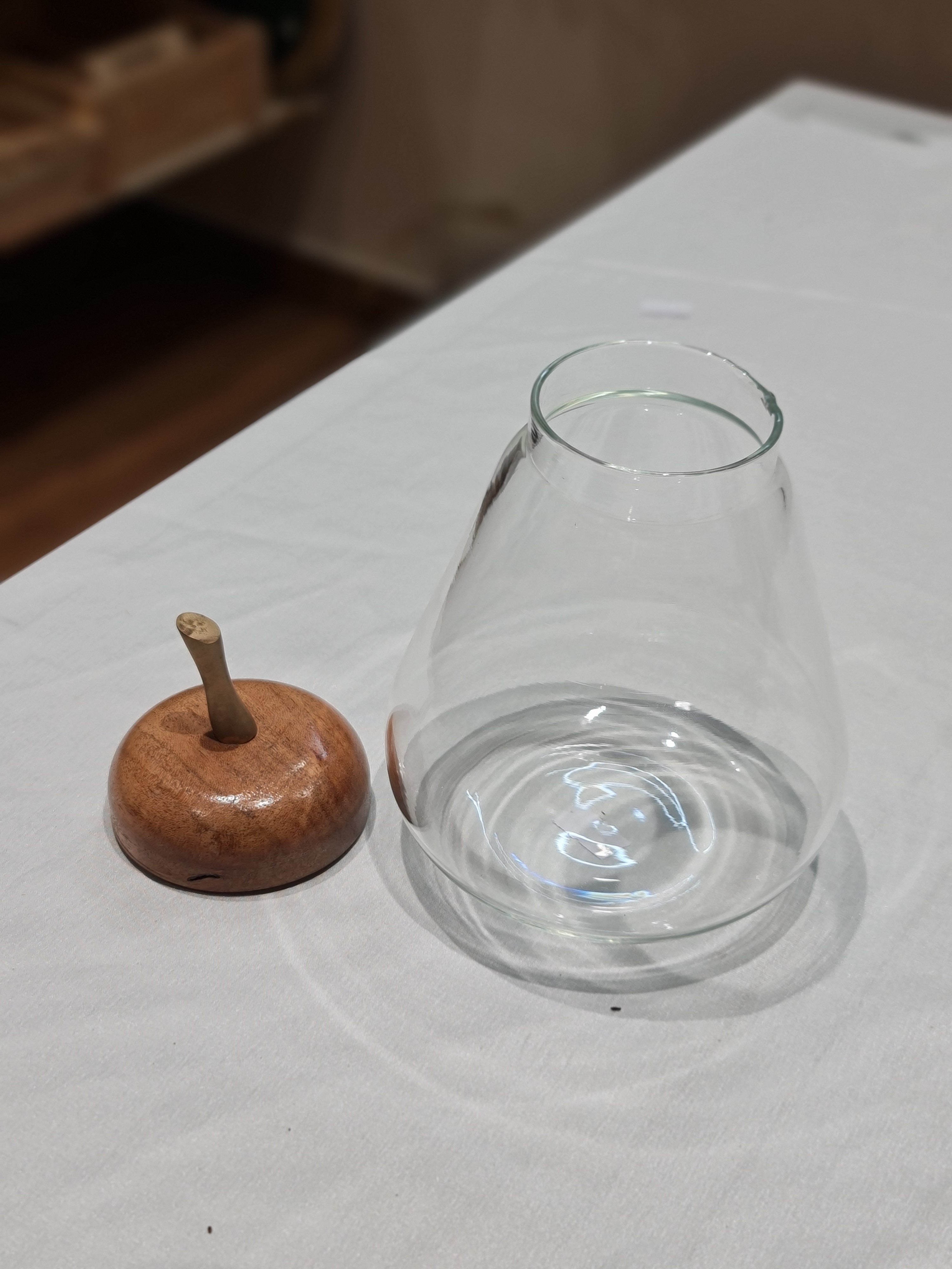 Apple & Pear Glass Storage Jars with Wooden Lids (Set of 2)