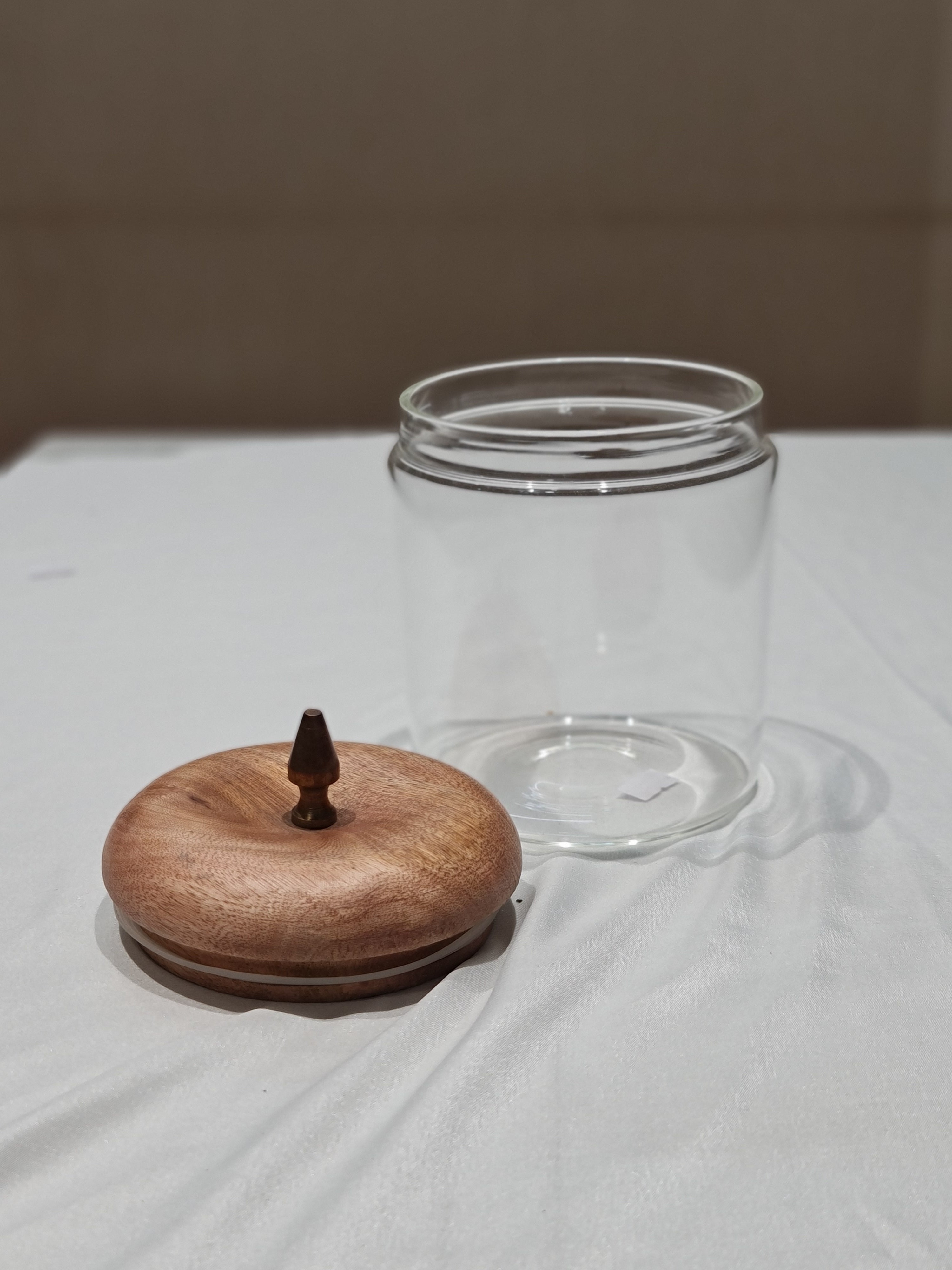 Aesthetic Glass Kitchen Jar - 1kg