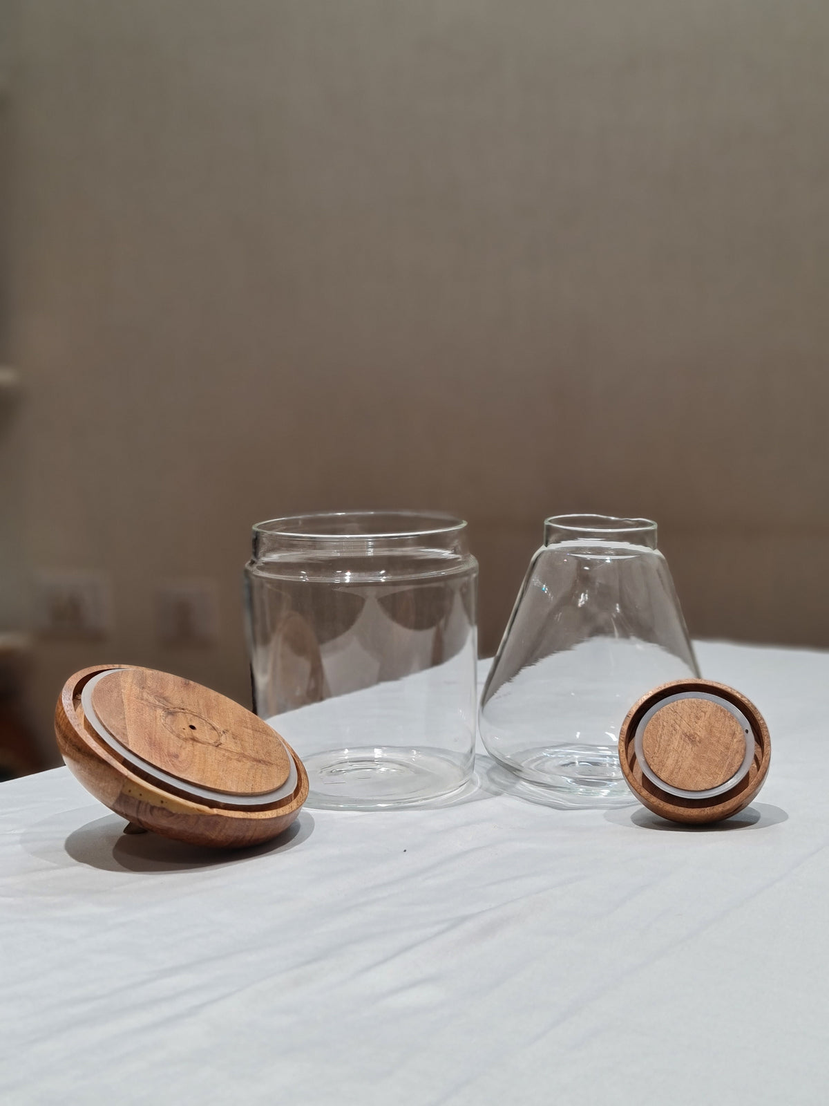 Pear Container Apple Pear Glass Storage Jars Set | Decorative Kitchen Containers ...