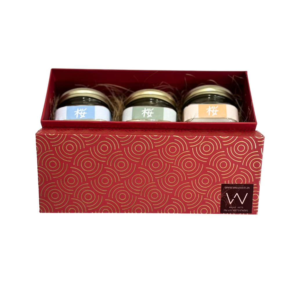 Wraparts Premium Japenease Aroma Candle - Set of 3