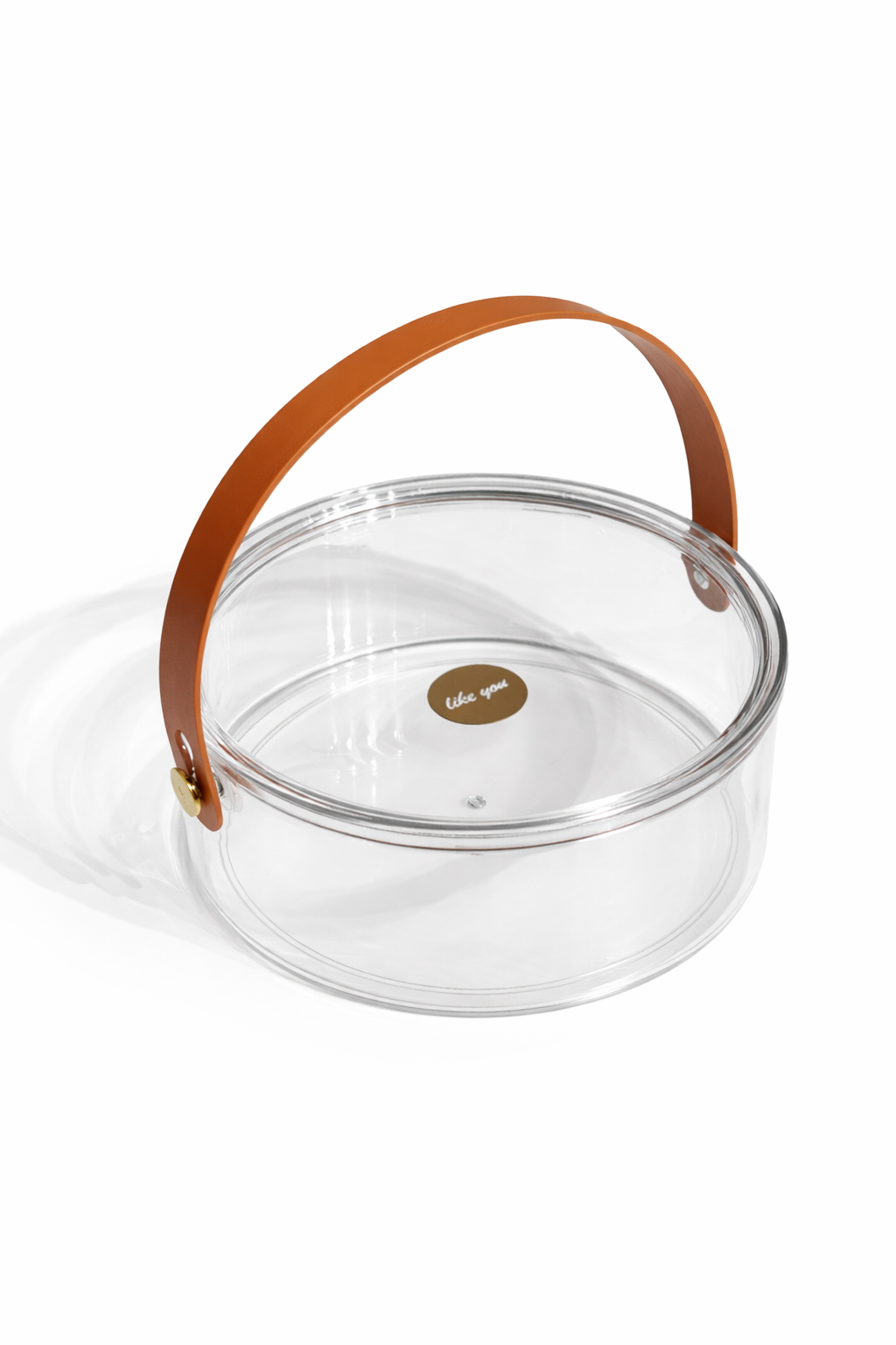 Clear Acrylic Round Basket