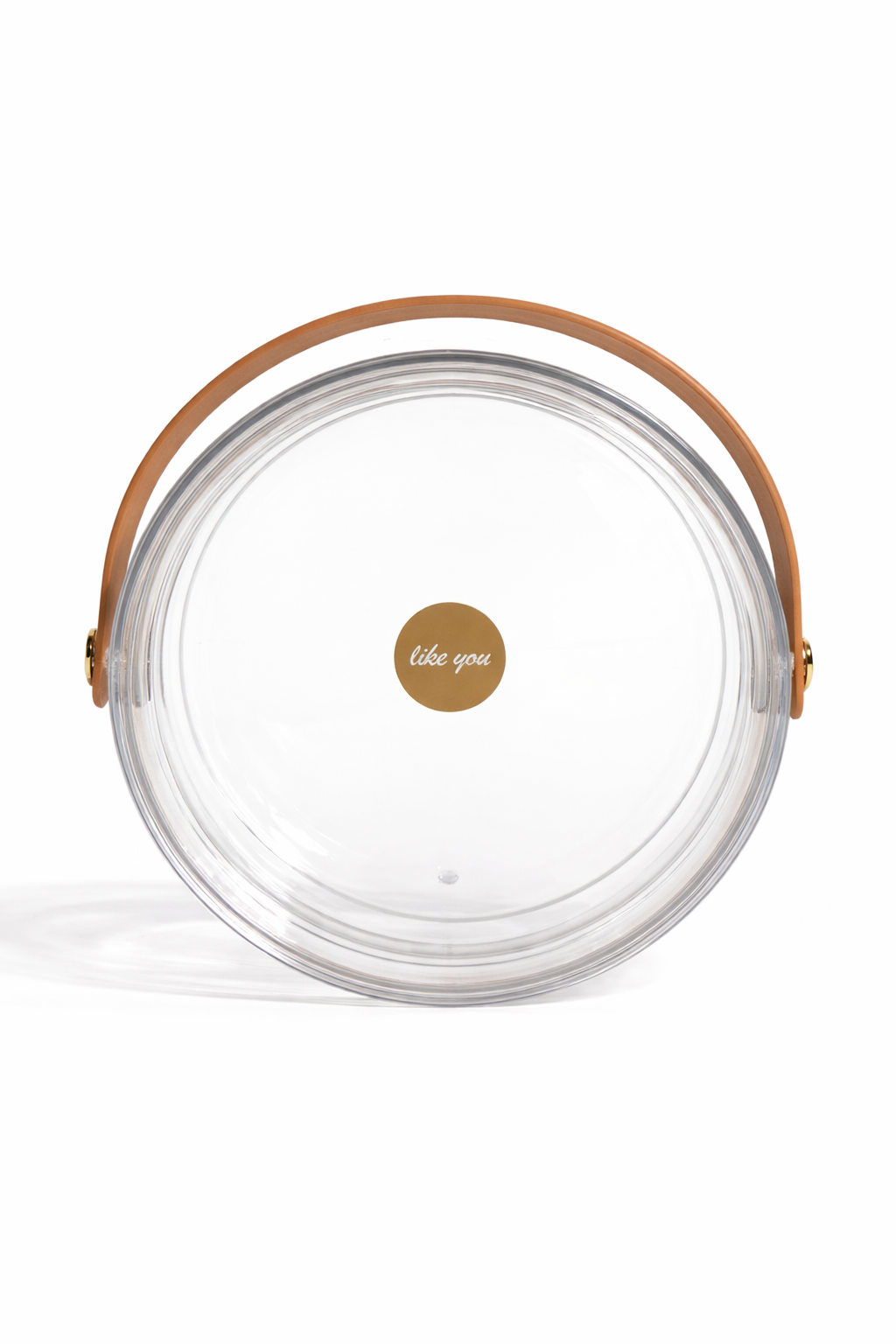 Clear Acrylic Round Basket