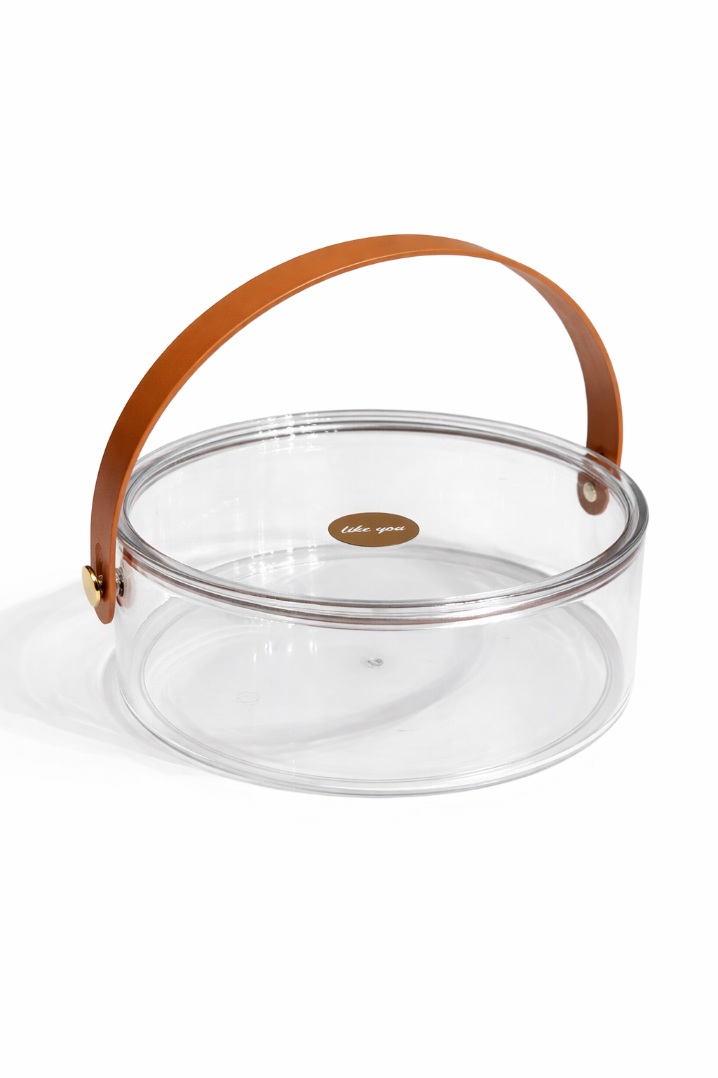 Clear Acrylic Round Basket