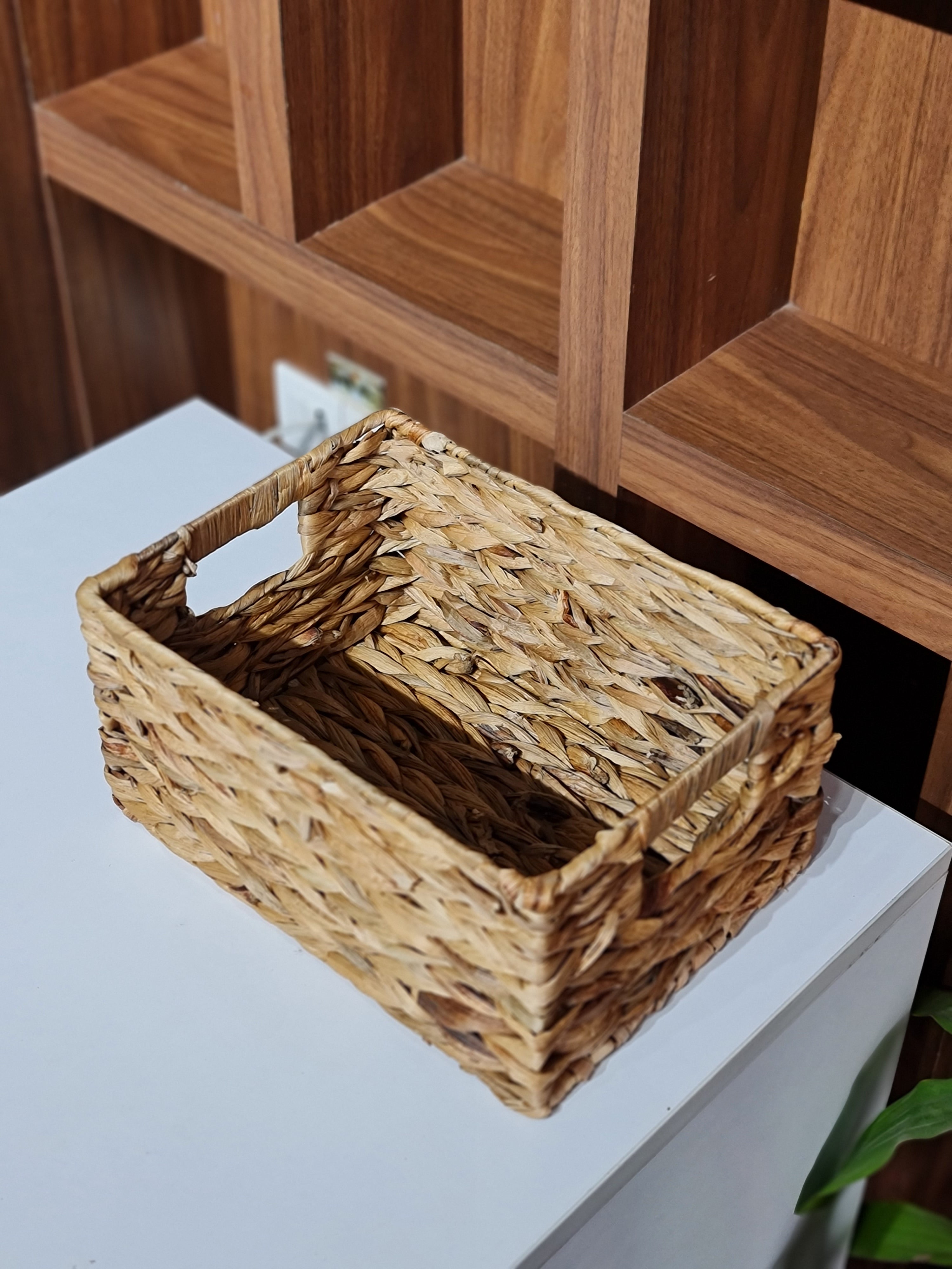 Set of 4 Water Hyacinth Storage Basket
