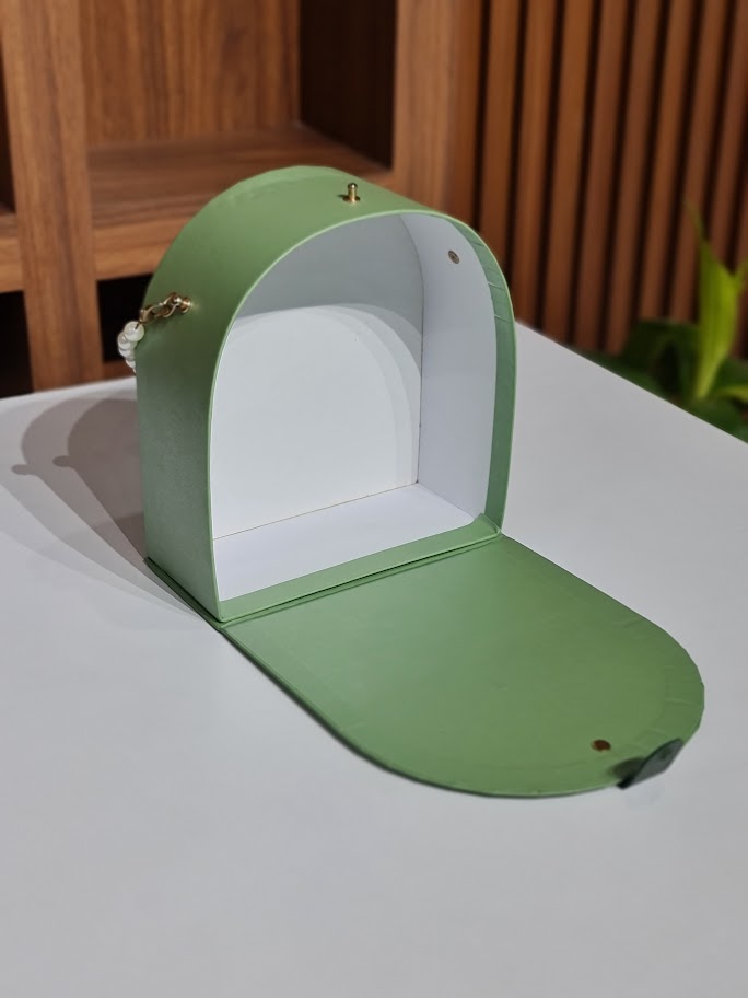 Pearl Handle Gift Box - Mint Green Wedding Return Gift, Bridesmaid boxes