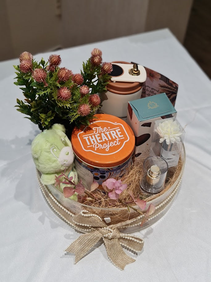Premium Birthday Gift Hamper with Gourmet Treats & Florals