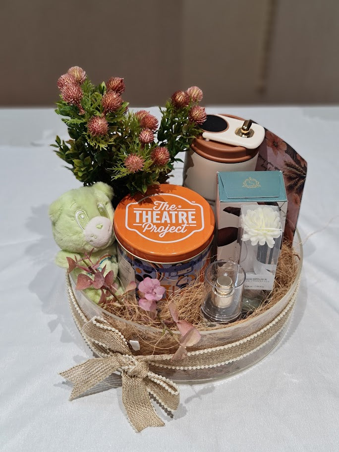 Premium Birthday Gift Hamper with Gourmet Treats & Florals