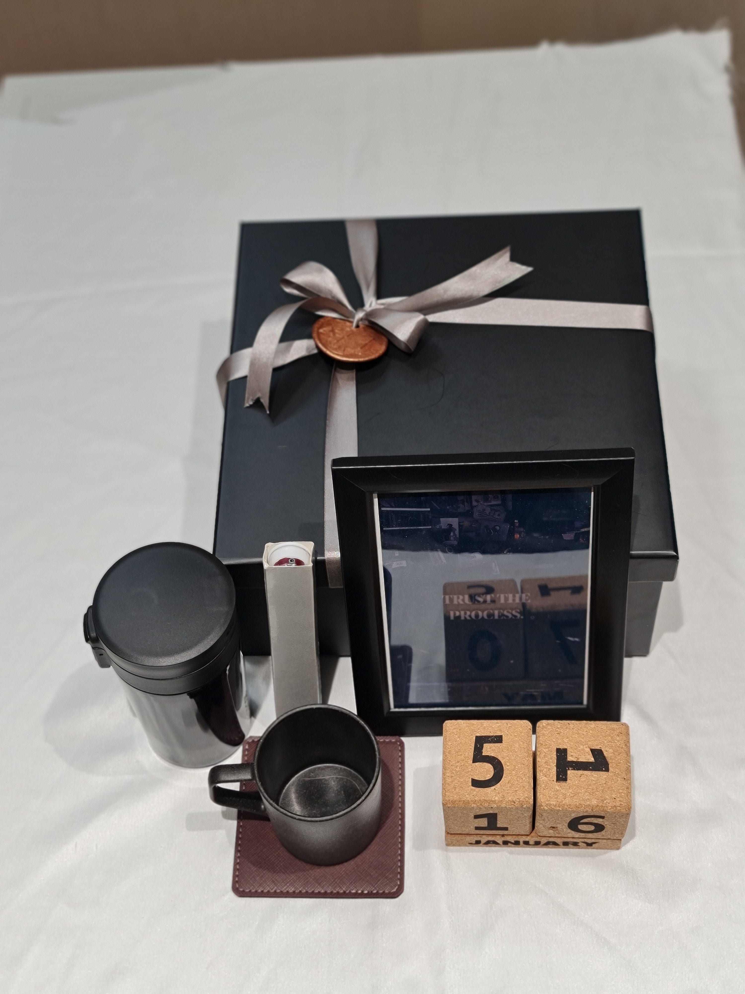 Black Corporate Hamper Box - Premium Gift Set
