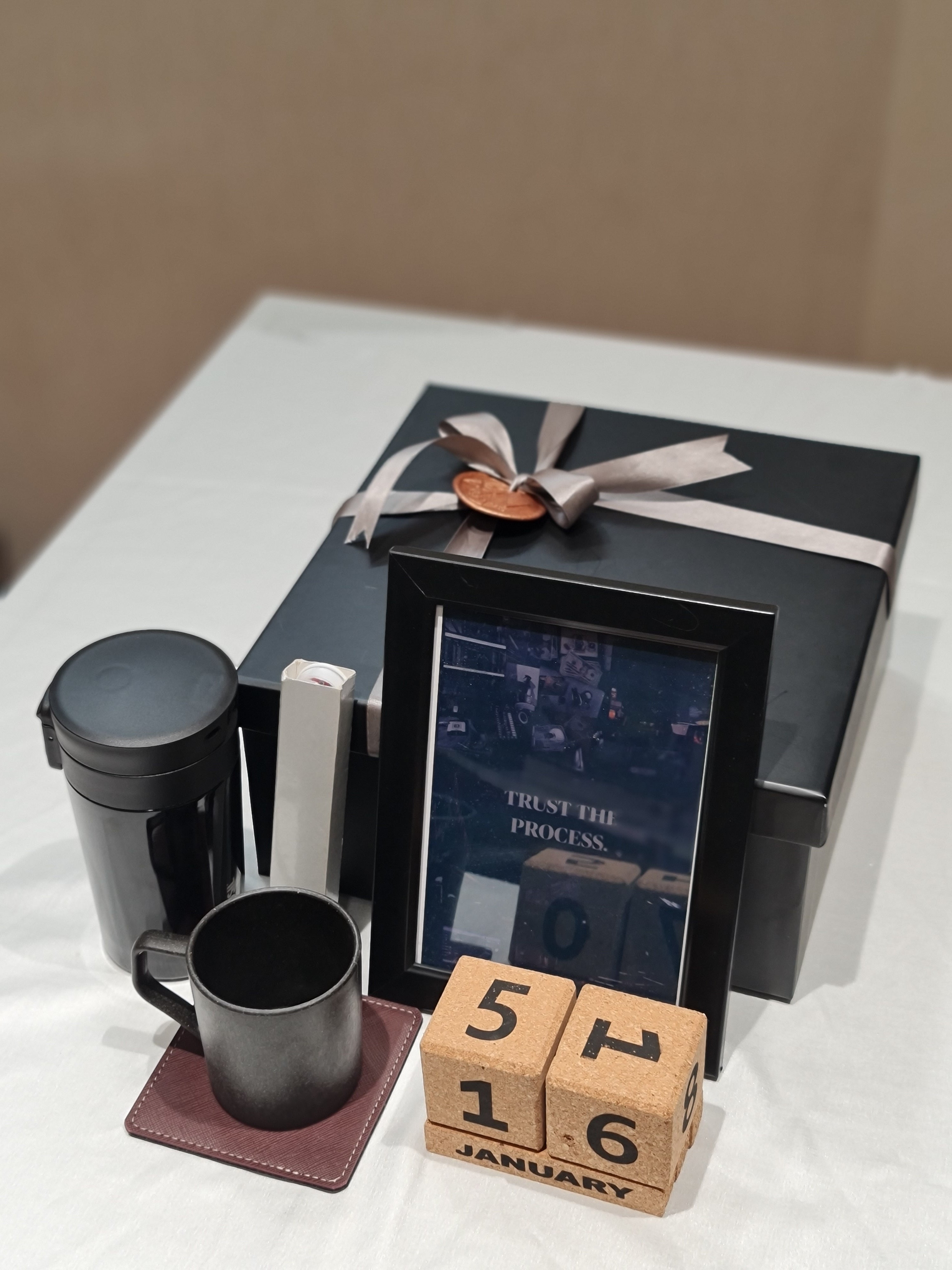 Black Corporate Hamper Box - Premium Gift Set