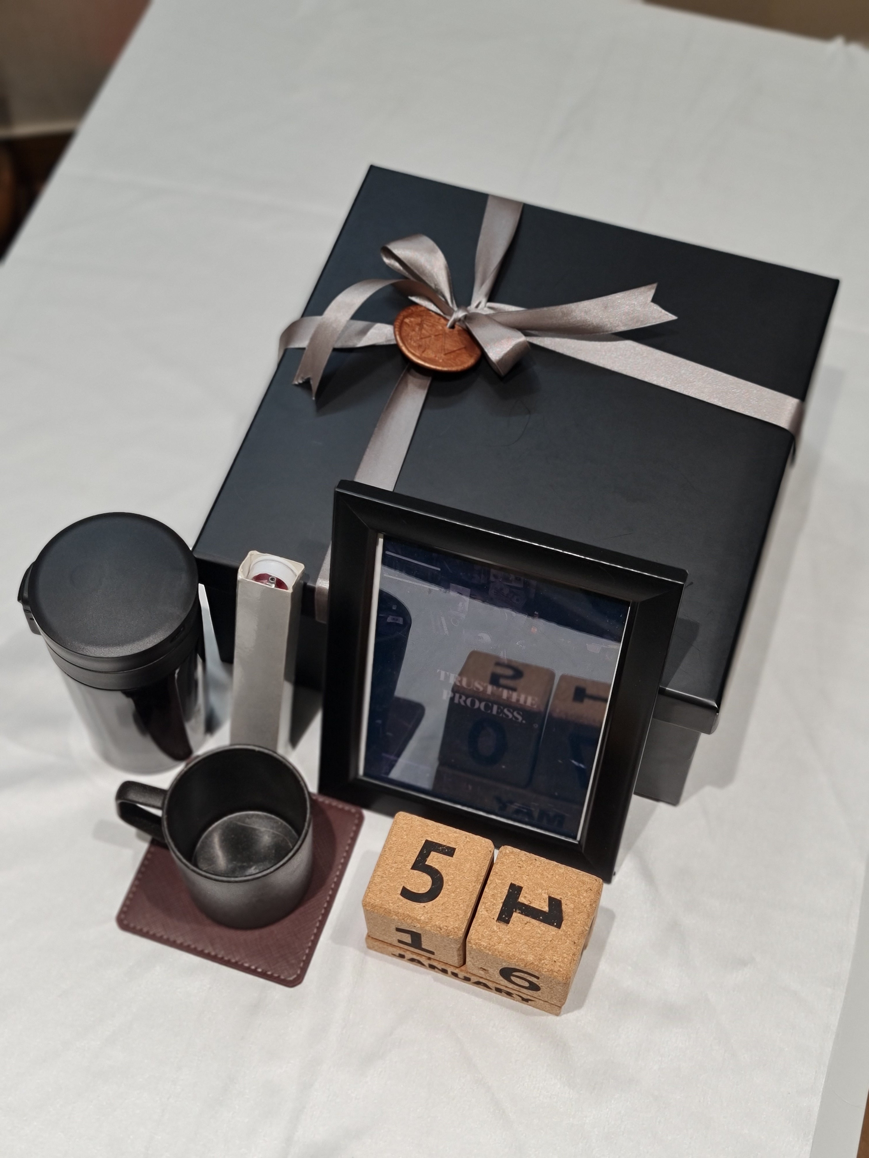 Black Corporate Hamper Box - Premium Gift Set