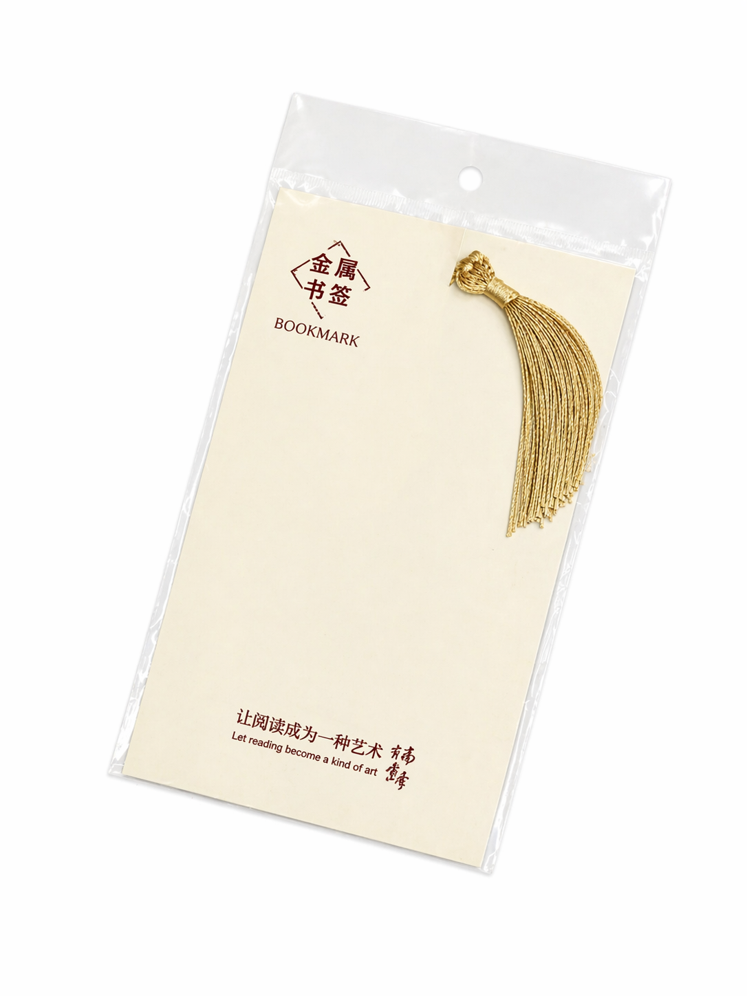 Gold Lotus Metal Bookmark with Tassel — Hollow Engraved | 15.5 cm (Pack of 2)
