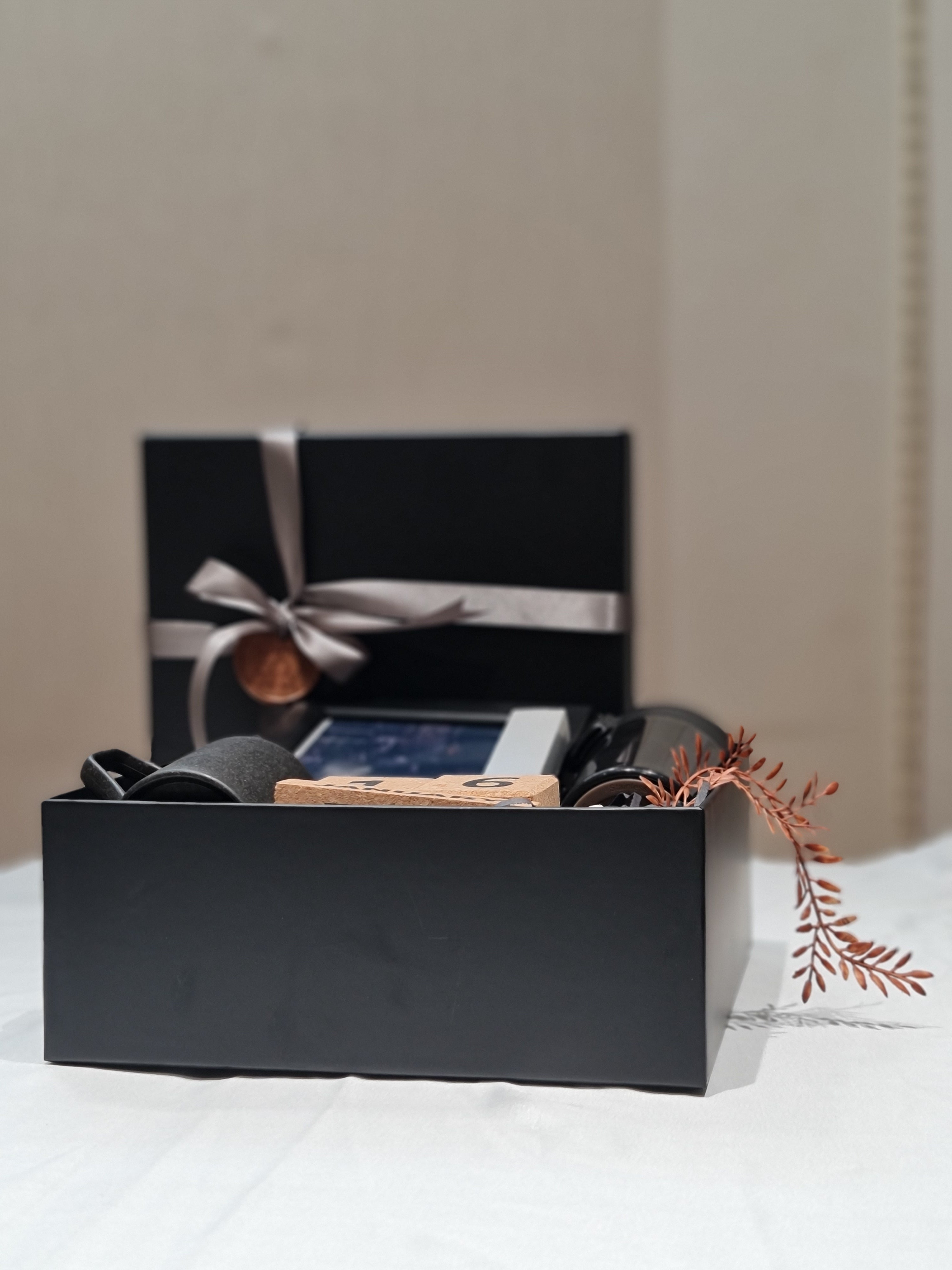 Black Corporate Hamper Box - Premium Gift Set