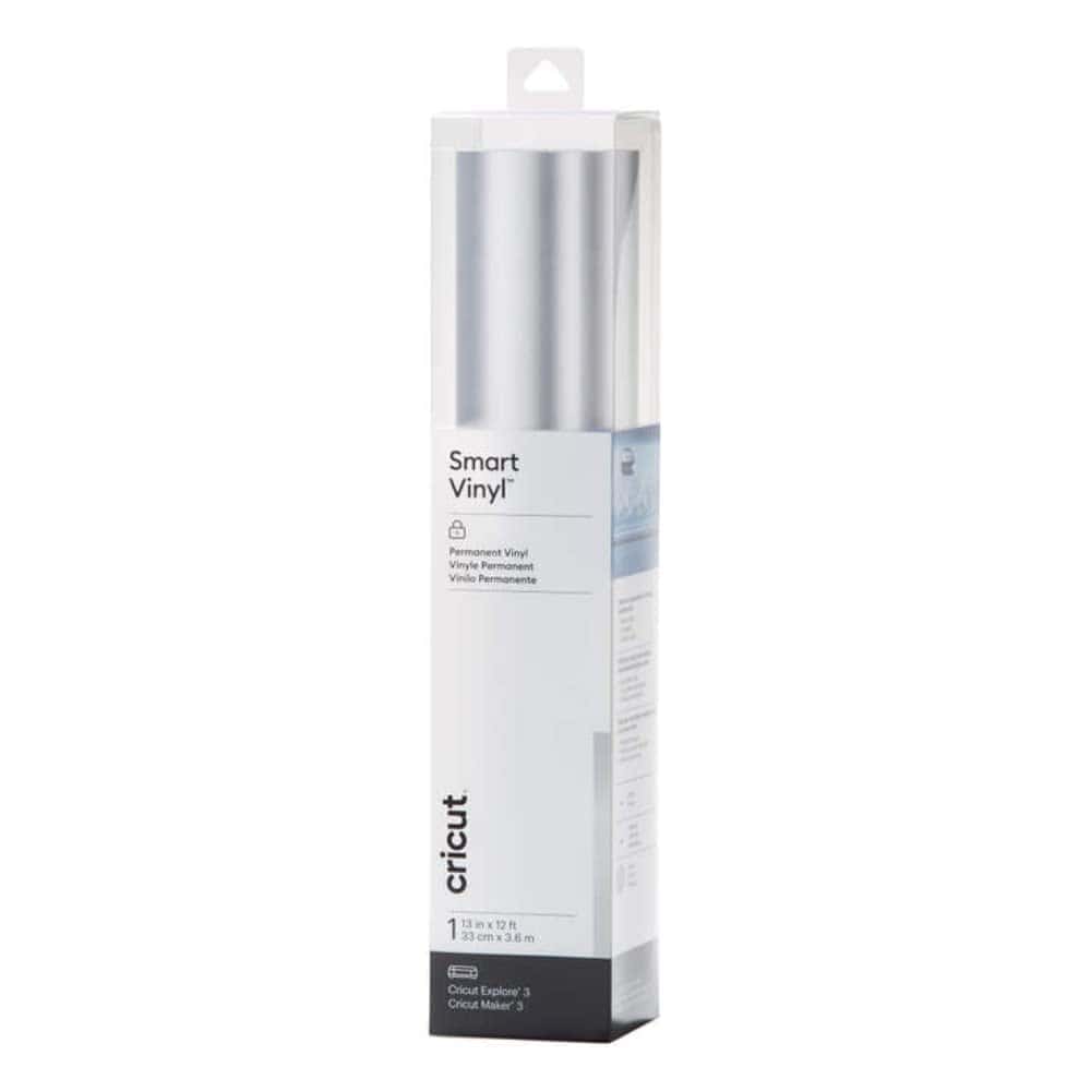 Cricut Smart Vinyl Silver-Permanent Adhesive Vinyl 33x91cm