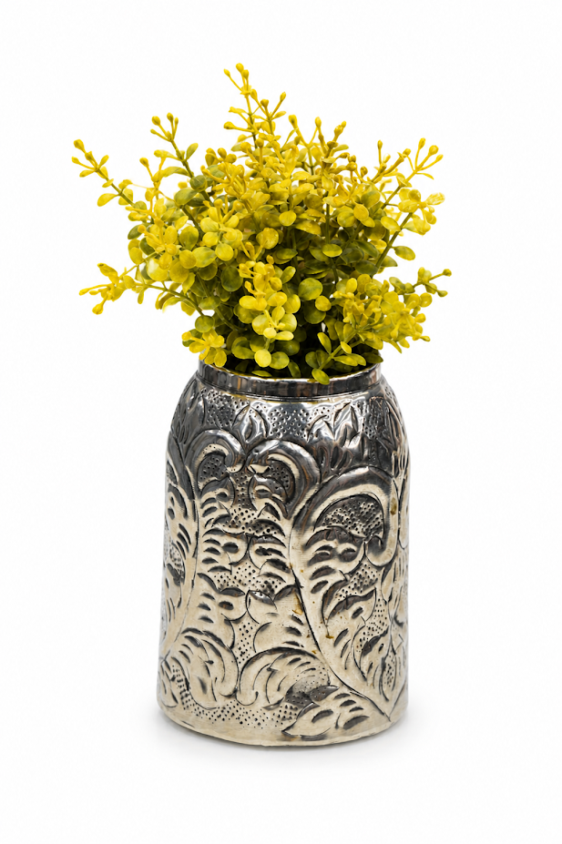 Set of 5 Mimosa Blossom Artificial Foliage Bush
