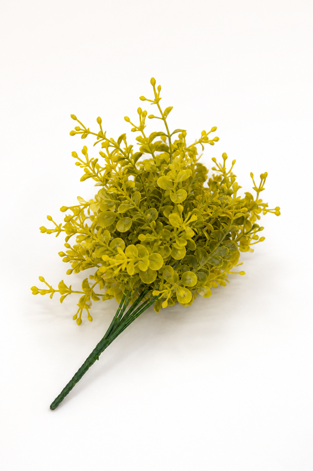 Set of 5 Mimosa Blossom Artificial Foliage Bush