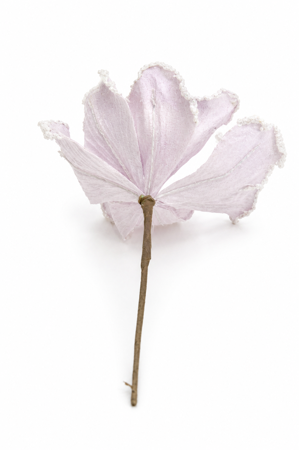 Set of 5 Pearl Edge Hibiscus Artificial Flower