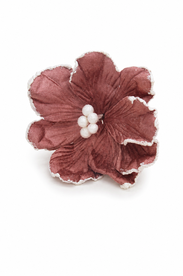 Set of 5 Pearl Edge Hibiscus Artificial Flower