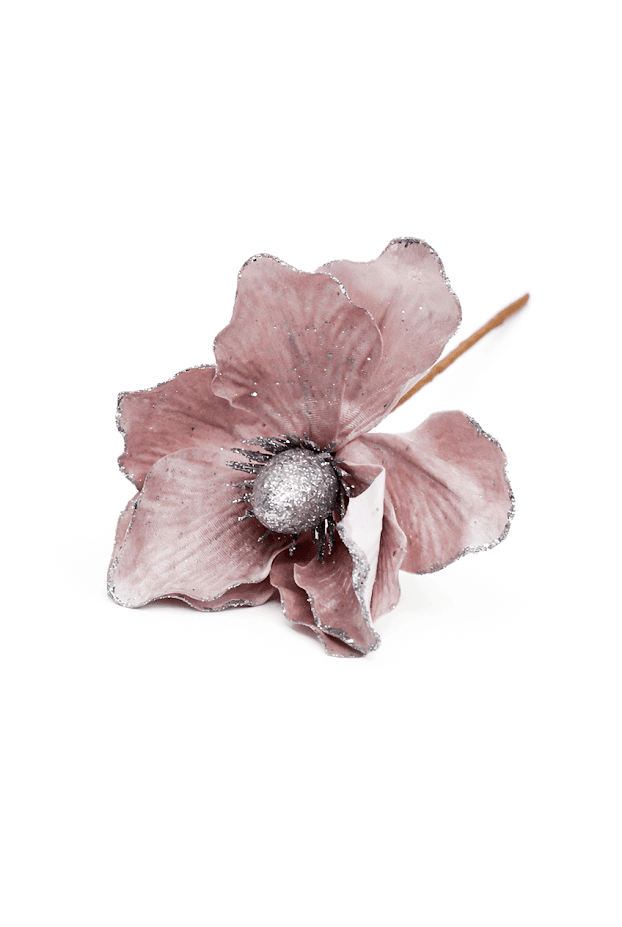 Set of 5 Glitter Edge Anemone Artificial Flower