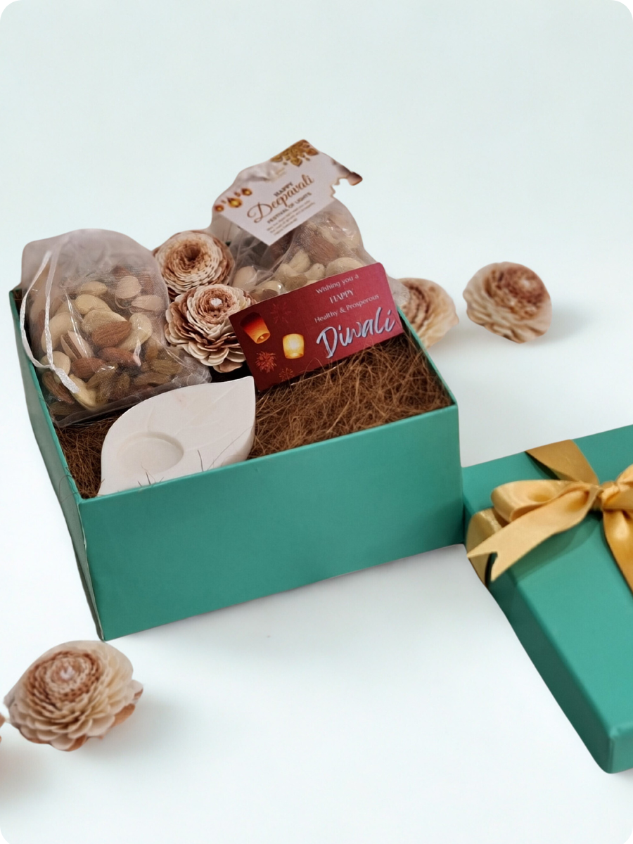 Gilded Hamper Gift Box - Perfect for Return Gifts