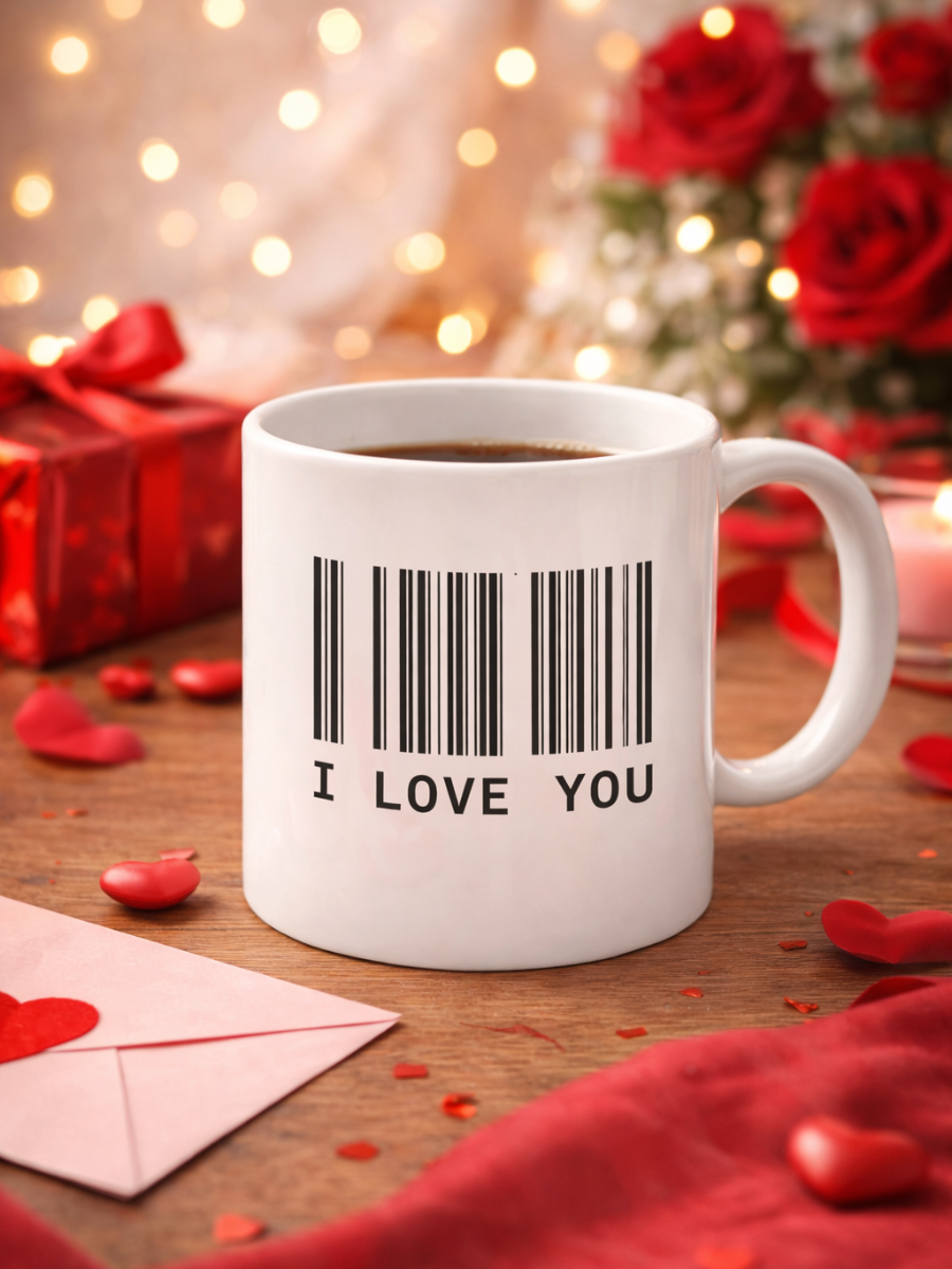I Love You Barcode Mug