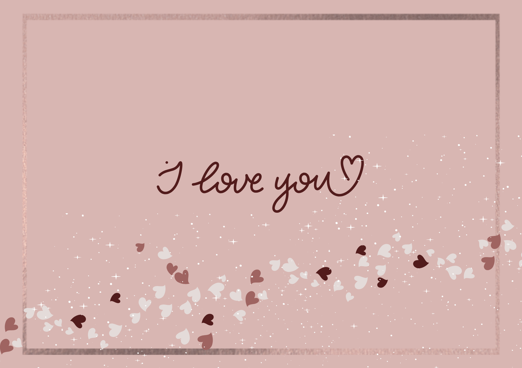 I Love You Note Card - A5