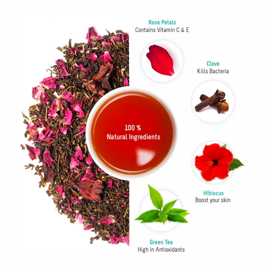 Oh Cha Hibiscus Rose Tea - 35 gm