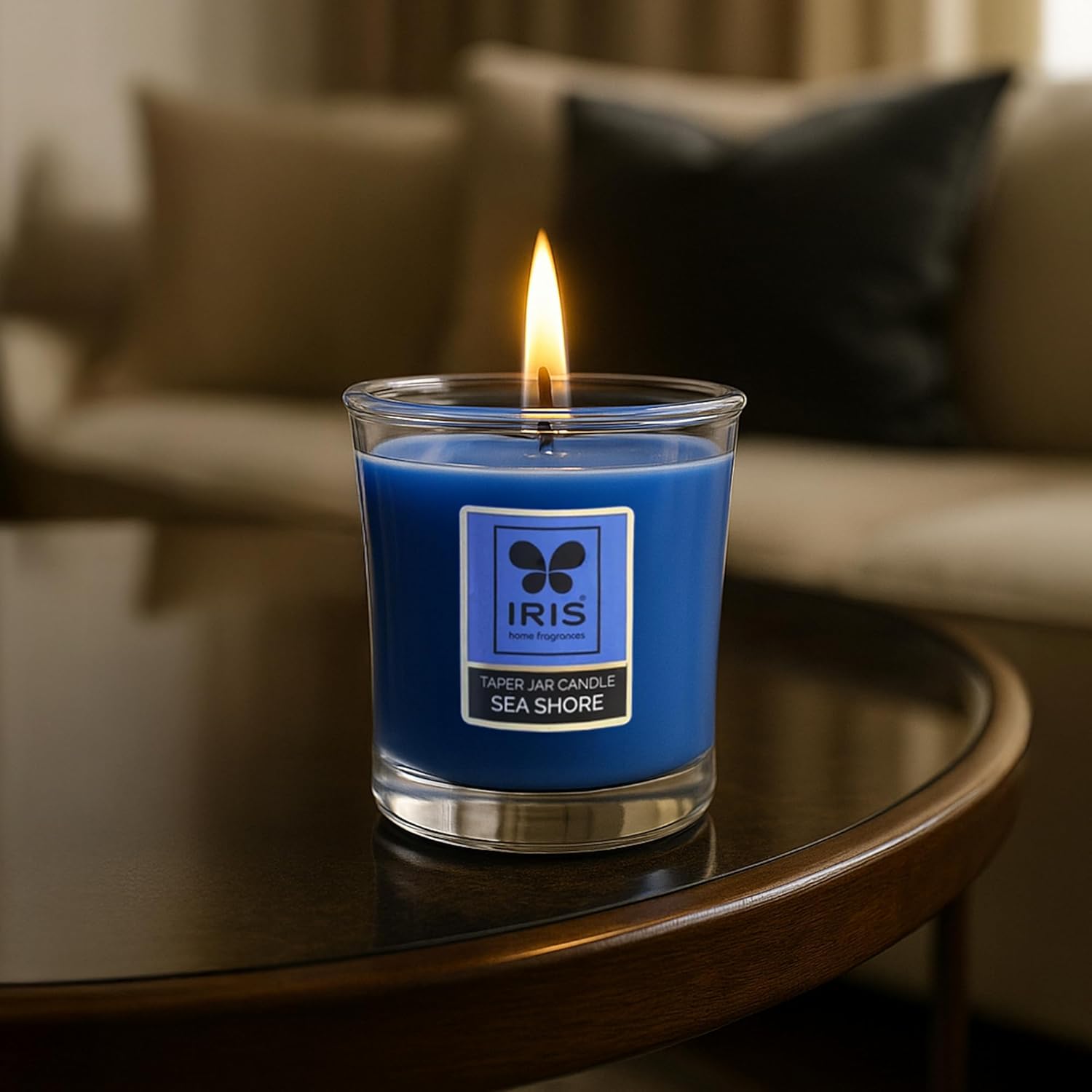 Iris Seashore Taper Jar Candle 110g