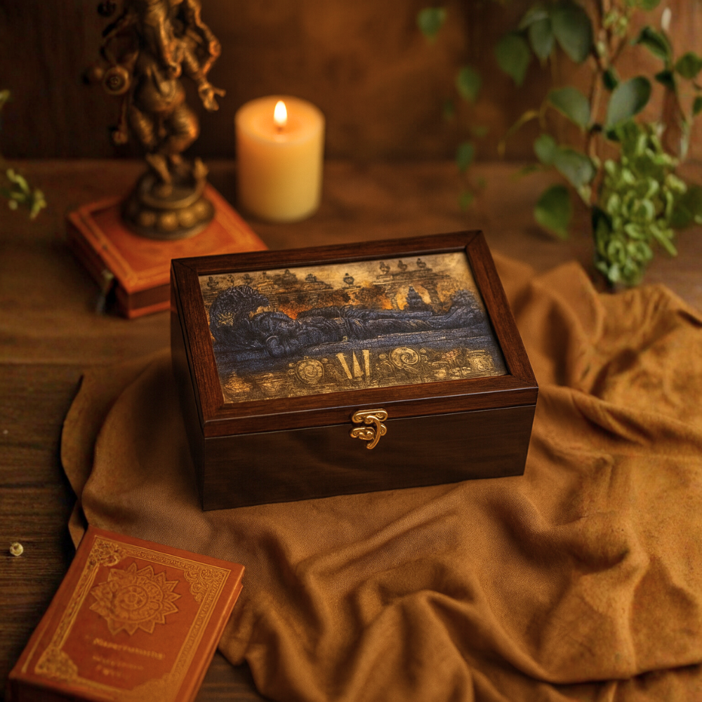 Divine Maha Vishnu Pooja Box with 3 Jars