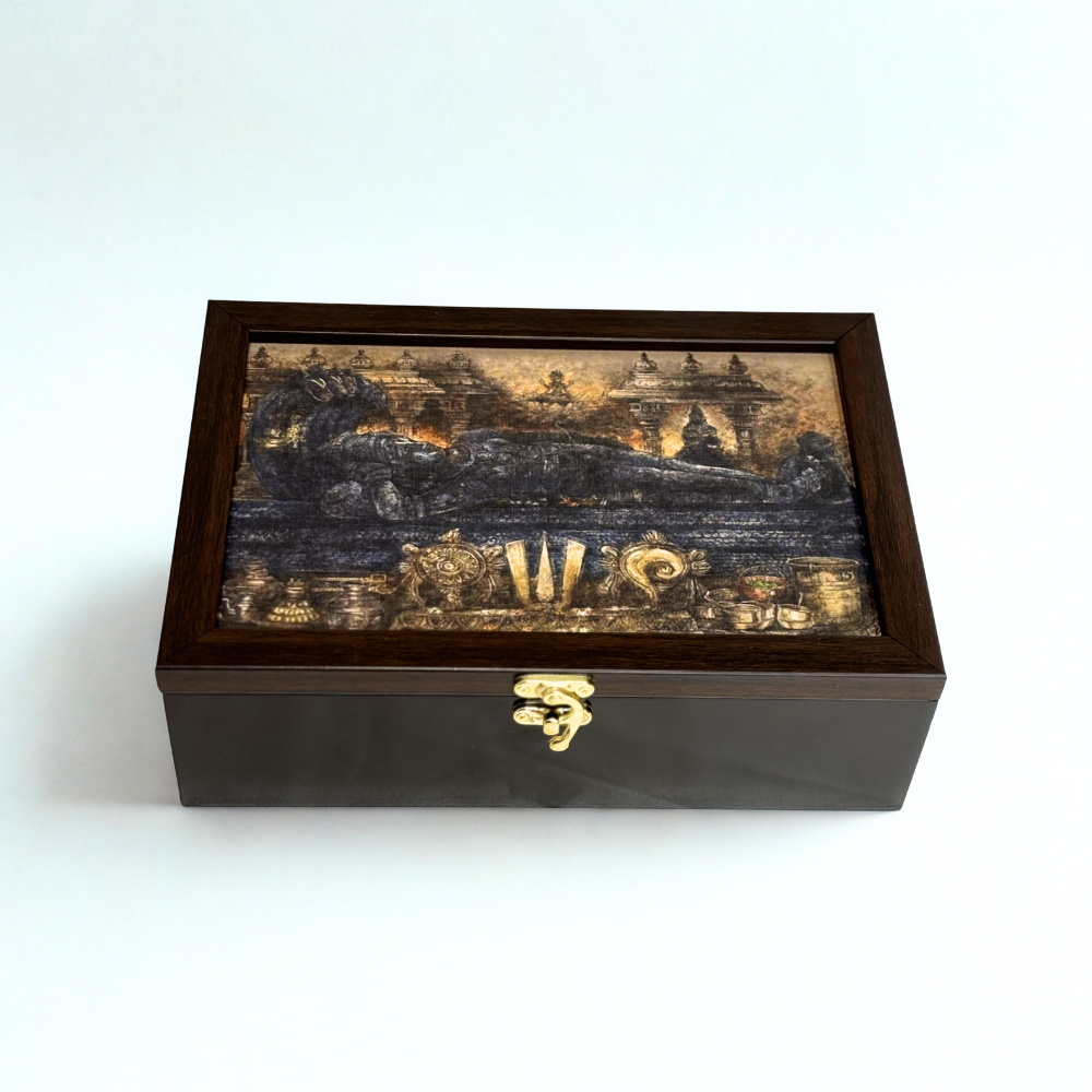 Divine Maha Vishnu Pooja Box with 3 Jars