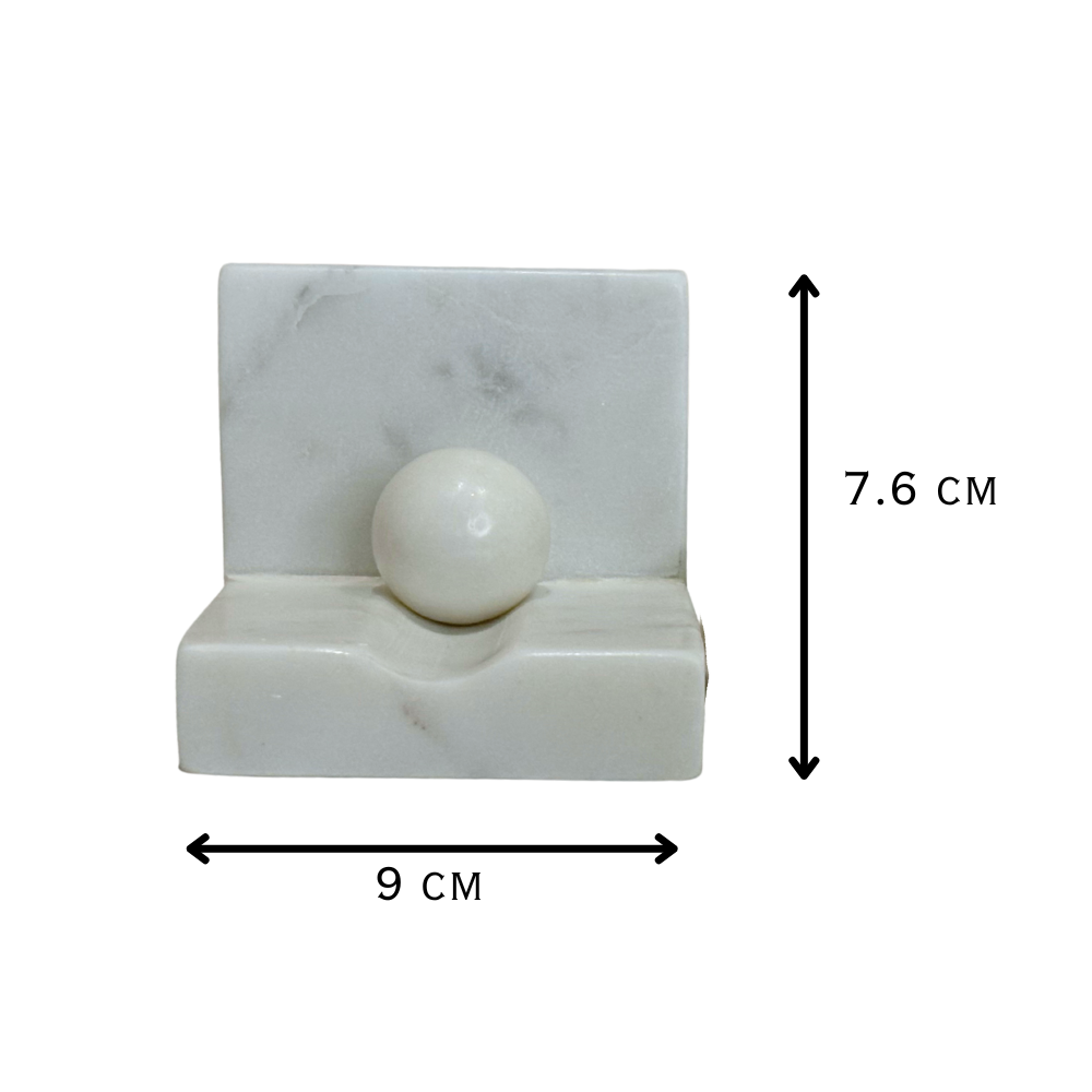 Exquisite Marble Ball Business Card Holder- set of 2
