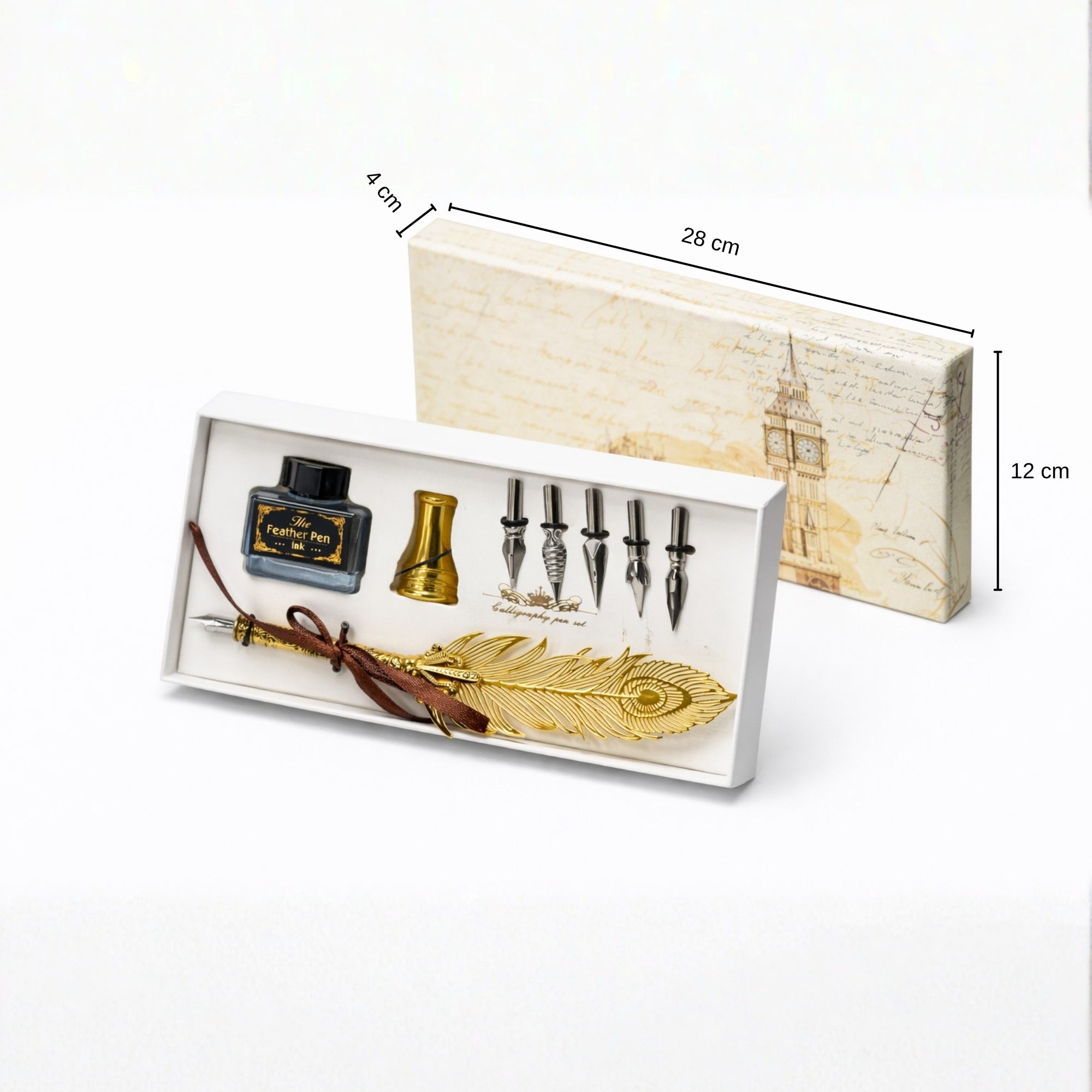 Feather Quill Dip Pen Calligraphy Set