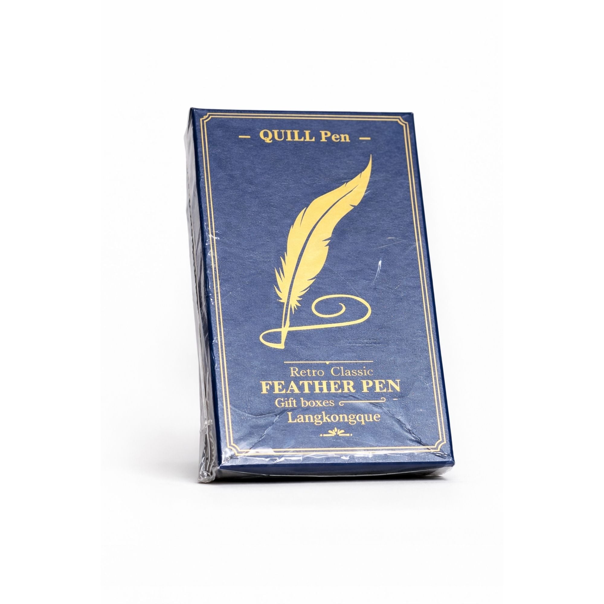 Retro Classic Gold Feather Quill Pen Set- Vintage Writing & Wax Seal Gift Box
