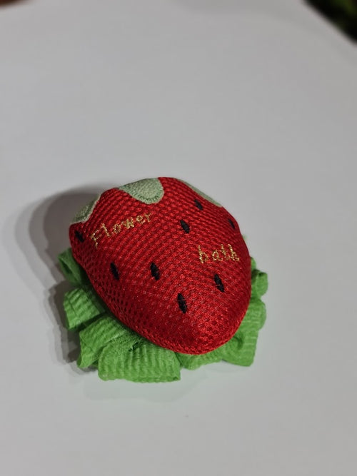 Cute Strawberry Bath Sponge - Exfoliating Body Scrubber Pouf