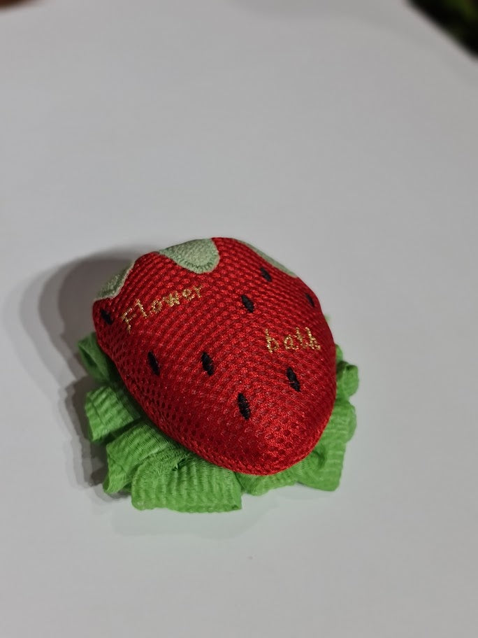 Cute Strawberry Bath Sponge - Exfoliating Body Scrubber Pouf