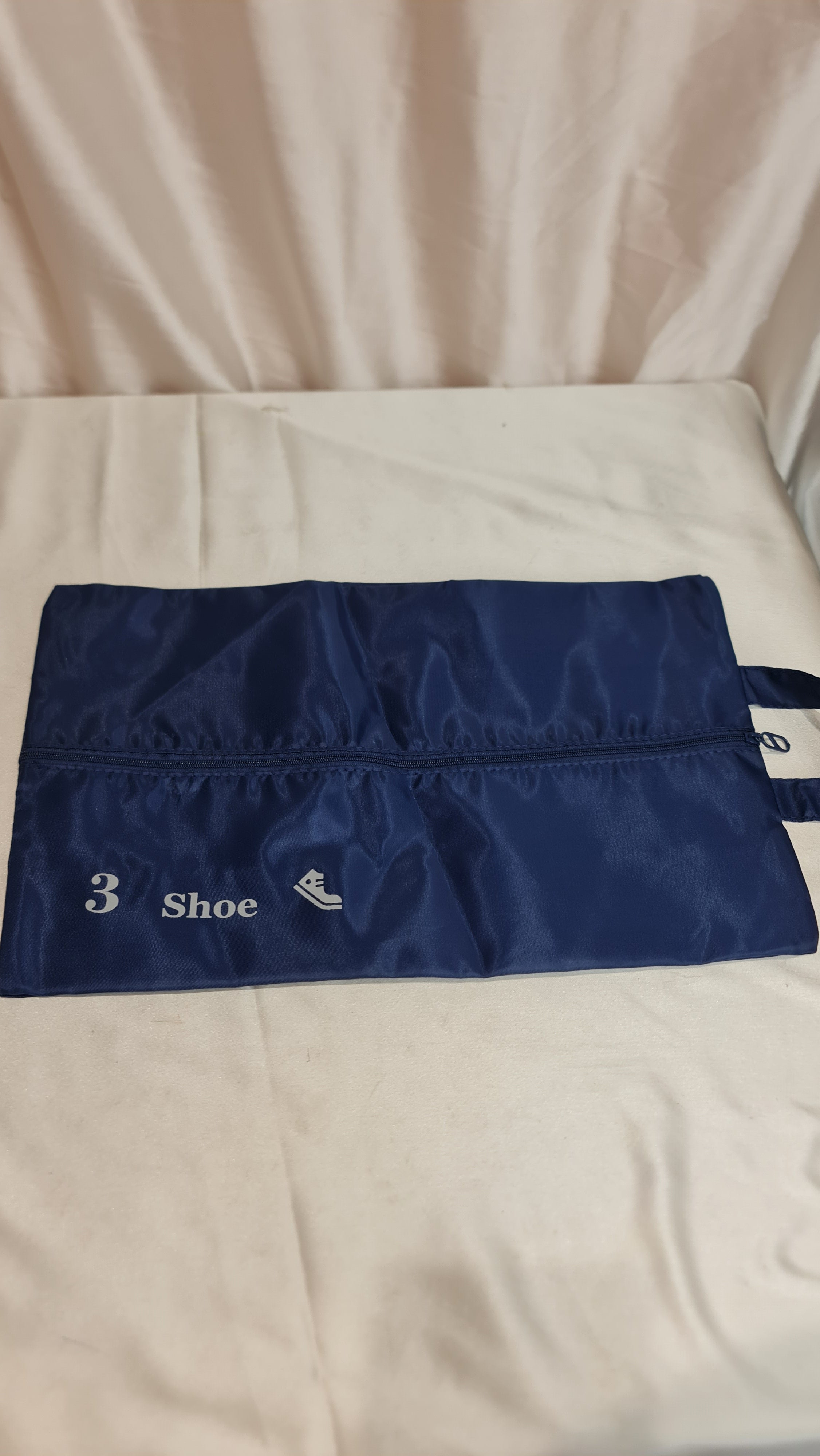 Premium Navy Shoe Bag Organiser for Travel & Storage (Pack of 2)