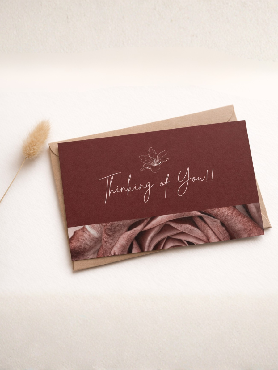 "Thinking of You" A5 Greeting Card - 240 GSM