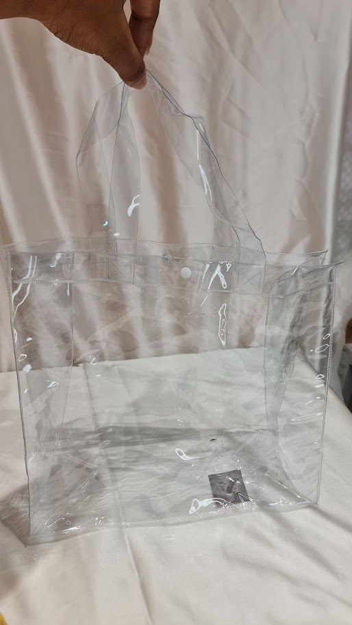 Clear PVC Transparent Gift Bag / Goodie Bag (10-Pack) - 31 cm x 29 cm x 13 cm